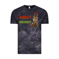Cloud Black merry and bright german shepherd Vintage Tee - RanaPortraitStore