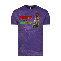 Cloud Purple merry and bright german shepherd Vintage Tee - RanaPortraitStore