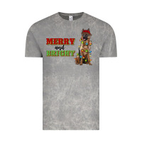 Cloud Rock merry and bright german shepherd Vintage Tee - RanaPortraitStore