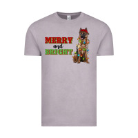 Vintage Zinc merry and bright german shepherd Vintage Tee - RanaPortraitStore
