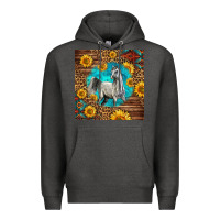 Charcoal Heather arabian horse Premium Hoodie - LillyAllenDesigns