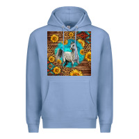 Colony Blue arabian horse Premium Hoodie - LillyAllenDesigns