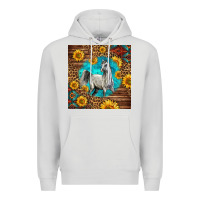 Dove Grey arabian horse Premium Hoodie - LillyAllenDesigns
