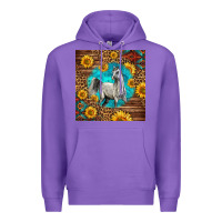 Purple arabian horse Premium Hoodie - LillyAllenDesigns