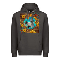 Smoke arabian horse Premium Hoodie - LillyAllenDesigns