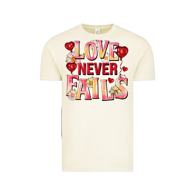 Love Never Fails Vintage Tee by FaDigitalArtStudio | Teevron
