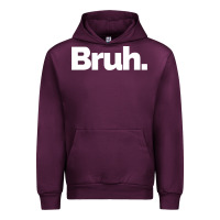 Mauve Wine That Says Bruh Urban Hoodie - maiPhamDesign