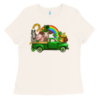 Bone St. Patrick's Day farm animals Ladies Tee - CowGirlArtShop