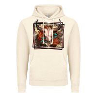 Vintage Artic Western Bull Skull Vintage Hoodie - FaDigitalArtStudio