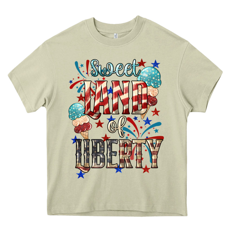 Sweet Land Of Liberty 4th Of July Heavy Core Tee by HowdyJamesFarm | Teevron