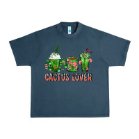 Midnight Navy Cactus Lover Cactus Coffee Cups Urban Heavy Tee - FaDigitalArtStudio