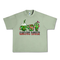 Oil Green Cactus Lover Cactus Coffee Cups Urban Heavy Tee - FaDigitalArtStudio