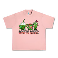 Salmon Cactus Lover Cactus Coffee Cups Urban Heavy Tee - FaDigitalArtStudio