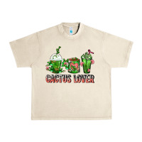 Sandshell Cactus Lover Cactus Coffee Cups Urban Heavy Tee - FaDigitalArtStudio