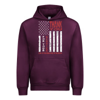 Mauve Wine thank you for your service   veterans day t Urban Hoodie - maiPhamDesign