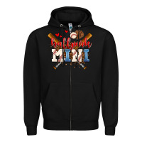 Black ballpark mini Zipper Hoodie - AdoDesignShop