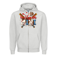 Dove Grey ballpark mini Zipper Hoodie - AdoDesignShop