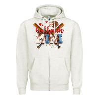 Oatmeal Heather ballpark mini Zipper Hoodie - AdoDesignShop