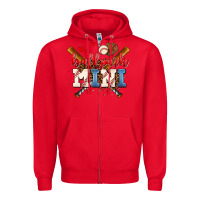 Red ballpark mini Zipper Hoodie - AdoDesignShop