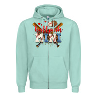 Seafoam ballpark mini Zipper Hoodie - AdoDesignShop