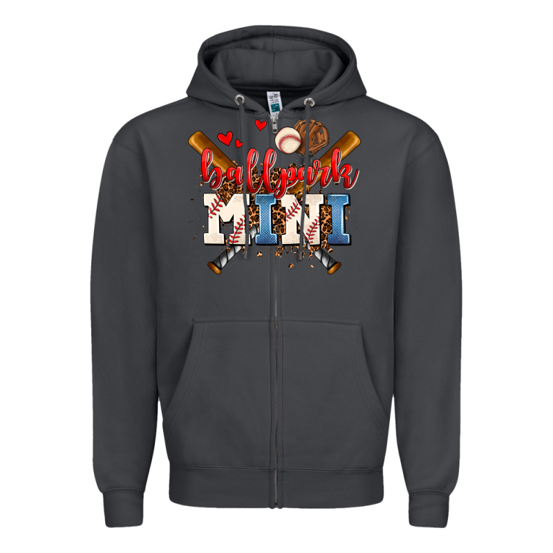 Ballpark Mini Zipper Hoodie by AdoDesignShop | Teevron