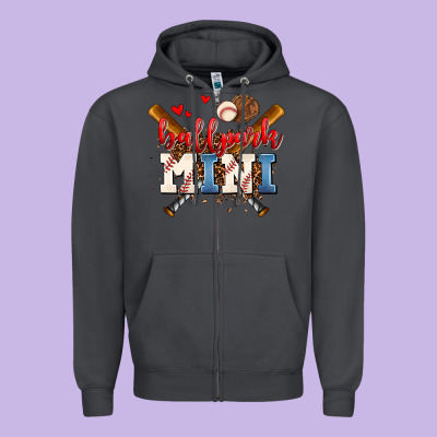 Ballpark Mini Zipper Hoodie Designed By Adodesignshop