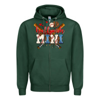 Sports Green ballpark mini Zipper Hoodie - AdoDesignShop