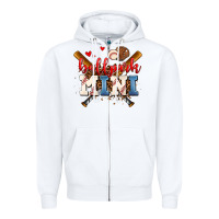 White ballpark mini Zipper Hoodie - AdoDesignShop