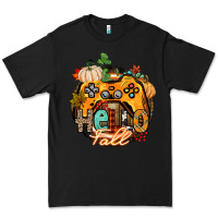 Black hello fall gamer Premium Tee - CowGirlArtShop