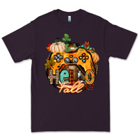 Plum hello fall gamer Premium Tee - CowGirlArtShop