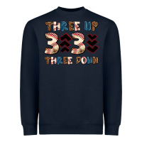 Navy three up three down Heavyweight Sweatshirt - AdoDesignShop