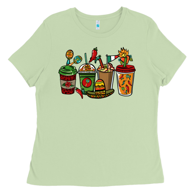 Mexican Coffee Cups Mexico Ladies Tee by HowdyJamesFarm | Teevron