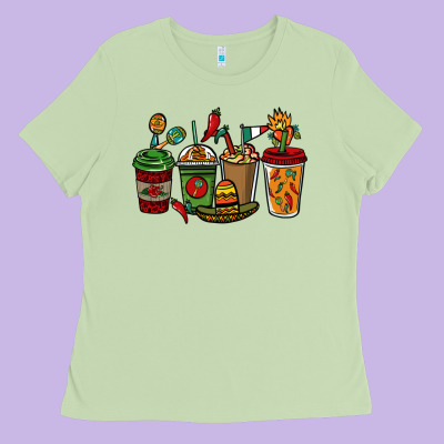 Mexican Coffee Cups Mexico Ladies Tee Designed By Howdyjamesfarm