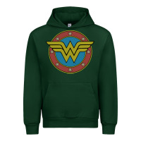 Forest Green Wonder Woman Vintage Emblem Urban Hoodie - maiPhamDesign