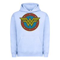 Pigment Grape Ice Wonder Woman Vintage Emblem Urban Hoodie - maiPhamDesign