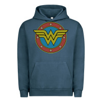 Wonder Woman Vintage Emblem Urban Hoodie | Teevron