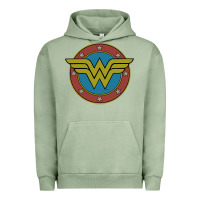 Pigment Oil Green Wonder Woman Vintage Emblem Urban Hoodie - maiPhamDesign