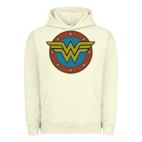 Pigment Pistachio Wonder Woman Vintage Emblem Urban Hoodie - maiPhamDesign
