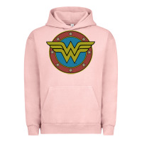 Pigment Salmon Wonder Woman Vintage Emblem Urban Hoodie - maiPhamDesign
