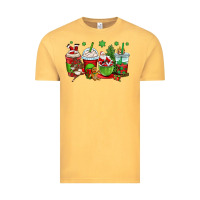 Vintage Mustard christmas santa claus coffee cups Vintage Tee - OliviaCreatesArt