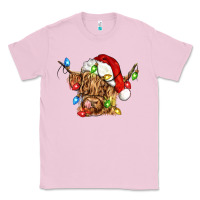 Bubblegum Pink christmas heifer cow Classic Tee - CowGirlArtShop