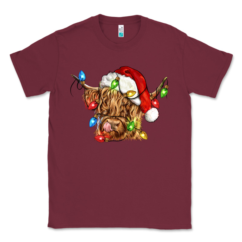 Christmas Heifer Cow Classic Tee by CowGirlArtShop | Teevron