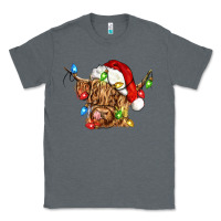 Charcoal Heather christmas heifer cow Classic Tee - CowGirlArtShop