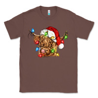 Chestnut christmas heifer cow Classic Tee - CowGirlArtShop