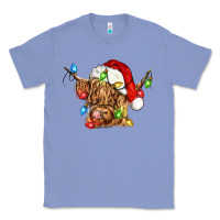 Colony Blue christmas heifer cow Classic Tee - CowGirlArtShop
