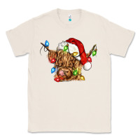 Natural christmas heifer cow Classic Tee - CowGirlArtShop