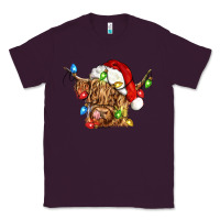 Plum christmas heifer cow Classic Tee - CowGirlArtShop