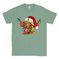 Sage christmas heifer cow Classic Tee - CowGirlArtShop