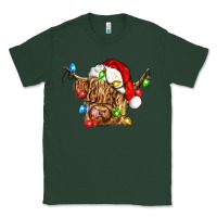 Sports Green christmas heifer cow Classic Tee - CowGirlArtShop