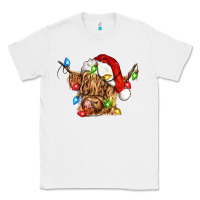 White christmas heifer cow Classic Tee - CowGirlArtShop